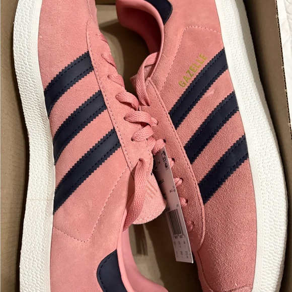 Adidas Gazelle Glow Pink Aurora Black Suede Sneakers NWT Men's 10/ Women's 11.5 - Picture 7 of 7